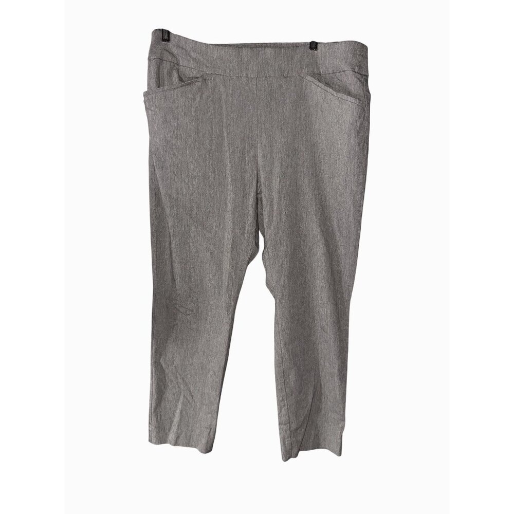 Fabulously Slimming Womens Gray Ankle Pants Size 3 Perfect Stretch